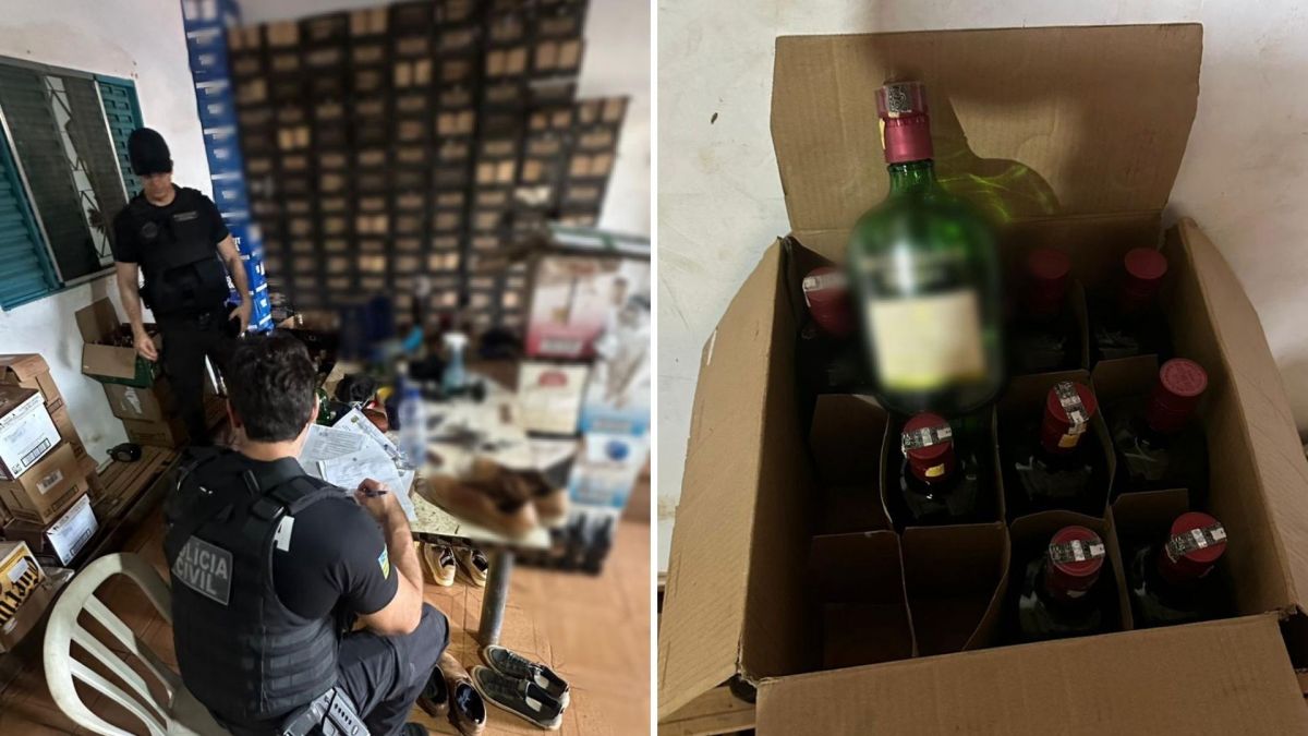 Polícia faz operação contra falsificação de bebidas em Goiás e mais cinco estados